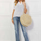 JUSTIN TAYLOR Beach Date Straw Rattan Handbag in Ivory at Bella Road