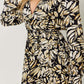 DOUBLE TAKE Full Size Tie Back Flounce Sleeve Dress at Bella Road