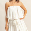 HYFVE Bubble Hem Tube Top - Off White