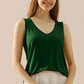 NINEXIS Full Size V-Neck Curved Hem Tank at Bella Road