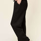 DOUBLE TAKE Full Size Texture Drawstring Straight Pants at Bella Road