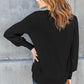 V-Neck Lantern Sleeve Top