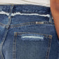 KANCAN Distressed Button Fly Denim Shorts at Bella Road