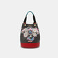 Stylish Nicole Lee USA bucket bag backpack with floral design, versatile for any occasion.