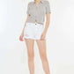 KANCAN Raw Hem Distressed Denim Shorts at Bella Road