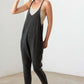 Waffle Knit Side Pocket Jumpsuit