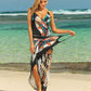 BELLA ROAD Printed Spaghetti Strap Cover Up at Bella Road