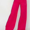 RISEN High Rise Wide Leg Jeans - Fuchsia