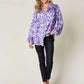 DOUBLE TAKE Full Size Printed Ruffle Trim Balloon Sleeve Shirt at Bella Road