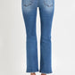 Mid Rise Ankle Straight Jeans with Pockets - Versatile and stylish denim with a flattering fit and practical design.