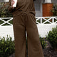 DOUBLE TAKE Full Size Textured Long Sleeve Top and Drawstring Pants Set at Bella Road