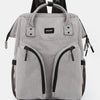 Himawari Waterproof Backpack Bag with Multilayer Pockets - Gray