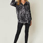 DOUBLE TAKE Full Size Printed Button Up Long Sleeve Shirt at Bella Road