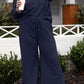 DOUBLE TAKE Full Size Textured Long Sleeve Top and Drawstring Pants Set at Bella Road