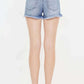 KANCAN High Rise Frayed Hem Denim Shorts at Bella Road