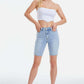 BAYEAS Mid Rise Stretch Denim Shorts at Bella Road