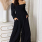 DOUBLE TAKE Square Neck Jumpsuit with Pockets at Bella Road