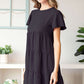 HEIMISH Swiss Dot Short Sleeve Tiered Dress at Bella Road