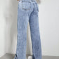 Stylish Bella Road Contrast Bootcut Jeans with Pockets, featuring a flattering silhouette and comfortable fit.