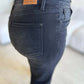 High Waist Button Fly Judy Blue Jeans with back pocket detail