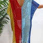 BELLA ROAD Fringe Color Block Scoop Neck Cover Up at Bella Road