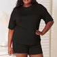 BASIC BAE Full Size Soft Rayon Half Sleeve Top and Shorts Set at Bella Road