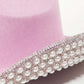 FAME Pave Rhinestone Pearl Trim Cowboy Hat at Bella Road