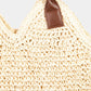 FAME Straw Braided Faux Leather Strap Shoulder Bag at Bella Road