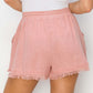 HYFVE Drawstring Frayed Shorts at Bella Road