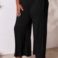 DOUBLE TAKE Full Size Smocked Wide Waistband Wide Leg Pants at Bella Road