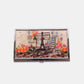 Nicole Lee USA Printed Business Card Case with Eiffel Tower and floral design on the front.