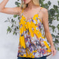 CELESTE Full Size Floral V-Neck Cami at Bella Road