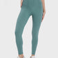 Millennia Pocketed High Waist Active Leggings in teal, designed for stylish and comfortable workouts with pockets.