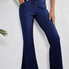 Asymmetric Waist Flare Jeans - Medium