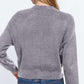 ACTIVE BASIC V-Neck Button Up Long Sleeve Knit Cardigan at Bella Road