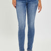 RISEN Mid Rise Ankle Skinny Jeans - Dark