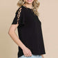 CULTURE CODE Round Neck Crisscross Short Sleeve T-Shirt at Bella Road