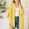 Open Front Cardigan - Mustard