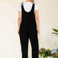 CELESTE Full Size Stripe Contrast Pocket Rib Jumpsuit at Bella Road