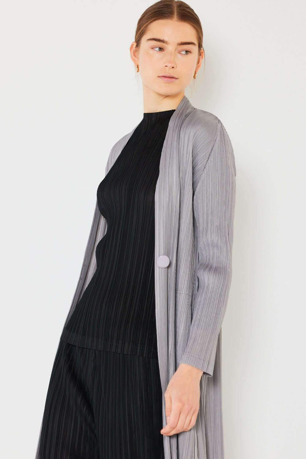 MARINA WEST SWIM Pleated Long Sleeve Cardigan at Bella Road