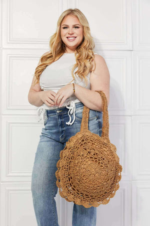 JUSTIN TAYLOR Brunch Time Straw Rattan Handbag at Bella Road