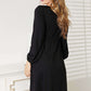 DOUBLE TAKE Scoop Neck Empire Waist Long Sleeve Magic Dress at Bella Road