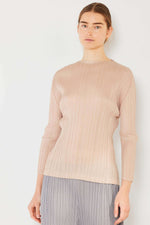 MARINA WEST SWIM Pleated Long Sleeve Boatneck Top at Bella Road