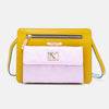 Color Block Crossbody Bag - Yellow