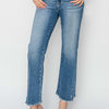 RISEN High Rise Slim Straight Jeans | Petite - Medium