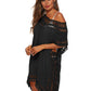 BELLA ROAD Cutout V-Neck Short Sleeve Cover-Up at Bella Road