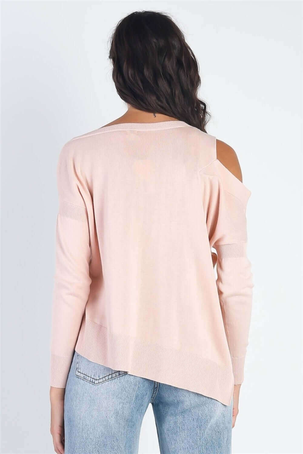 TASHA APPAREL Cold Shoulder Long Sleeve Knit Top at Bella Road