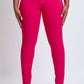 Hyperstretch Mid-Rise Skinny Jeans in vibrant pink, styled with a comfortable and flattering fit, perfect addition from YMI Jeans