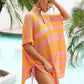 BELLA ROAD Tassel Openwork Striped V-Neck Cover Up at Bella Road