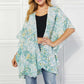 JUSTIN TAYLOR Fields of Poppy Floral Kimono in Green at Bella Road